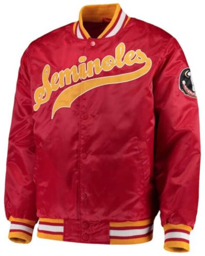Florida State Seminoles O-line Full-button Satin Jacket