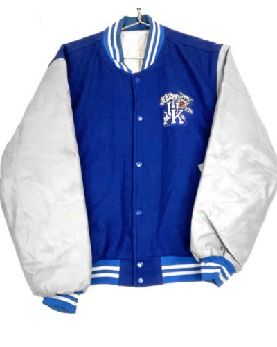 Vintage Kentucky Wildcats Blue White Ncaa Varsity Jacket