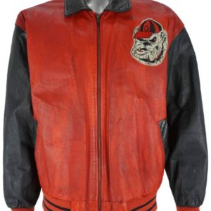 Ncaa University Of Georgia Bulldogs Leather Jacket