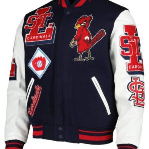 St Louis Cardinals Navy White Varsity Jacket