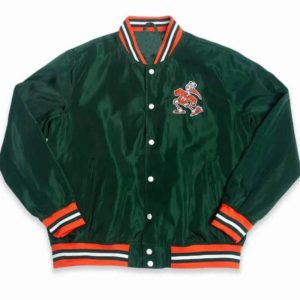 Miami Hurricanes Retro Sebastian Green Jacket