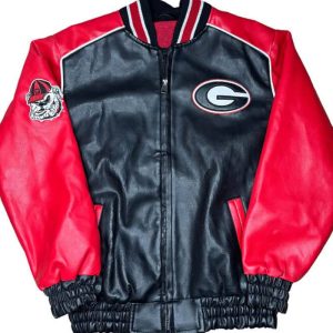 Ncaa Team Georgia Bulldogs Football Leather Jacket
