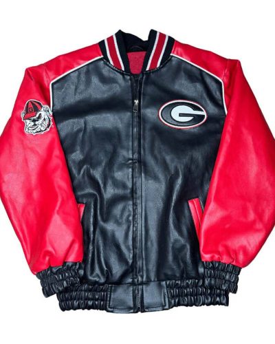 Ncaa Team Georgia Bulldogs Football Leather Jacket