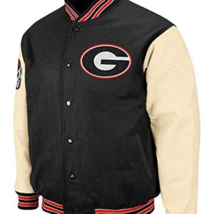 Vintage Ncaa Georgia Bulldogs Leather Jacket