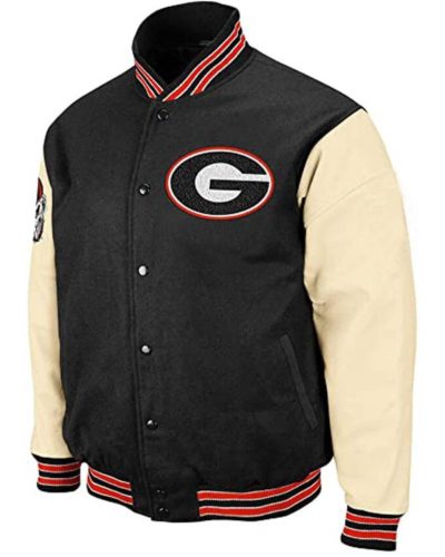 Vintage Ncaa Georgia Bulldogs Leather Jacket