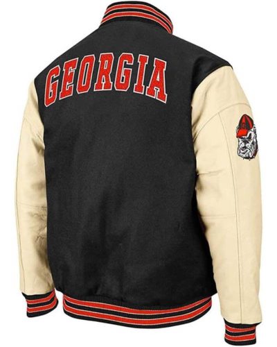 Vintage Ncaa Georgia Bulldogs Leather Jacket