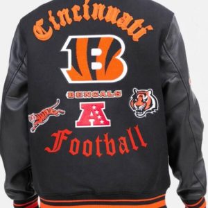 Cincinnati Bengals Nfl Black Varsity Jacket