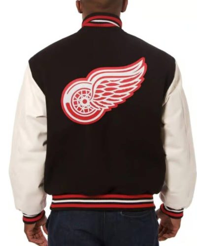 Detroit Red Wings Two Tone Varsity Jacket