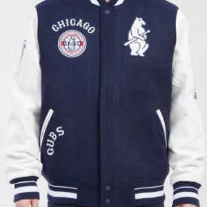 Chicago Cubs Mlb Navy White Varsity Jacket