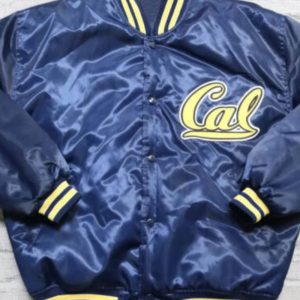 Vintage California Golden Bears Blue Satin Jacket
