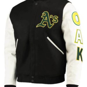 Mlb Baseball Team Oakland Athletics Varsity Jacket