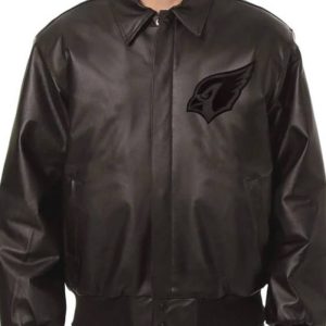 Nfl Arizona Cardinals Full Black Leather Jacket