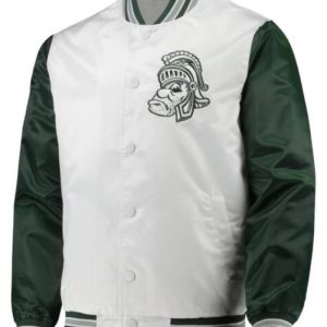 Michigan State Spartans The Legend Full-snap Satin Jacket