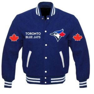 Blue Toronto Blue Jays Mlb Team Wool Jacket