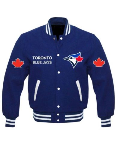 Blue Toronto Blue Jays Mlb Team Wool Jacket