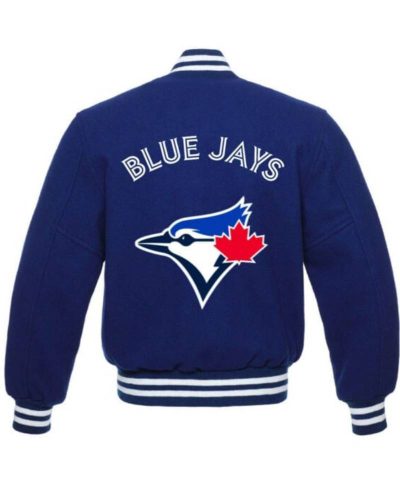 Blue Toronto Blue Jays Mlb Team Wool Jacket