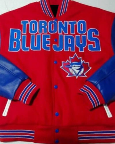 Red Blue Toronto Blue Jays Mlb Team Varsity Jacket