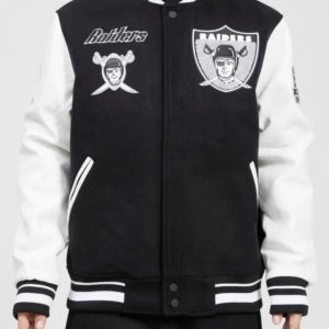 Las Vegas Raiders Retro Classic Black Varsity Jacket