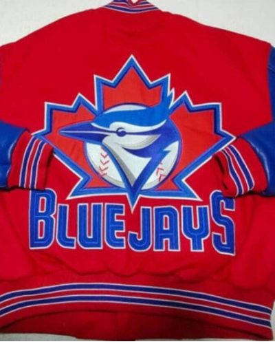 Red Blue Toronto Blue Jays Mlb Team Varsity Jacket