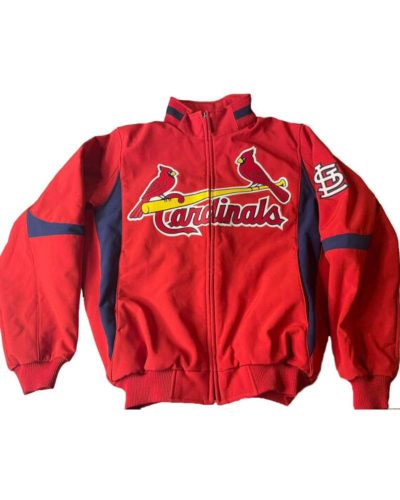 St Louis Cardinals Red And Navy Blue Wool Jacket