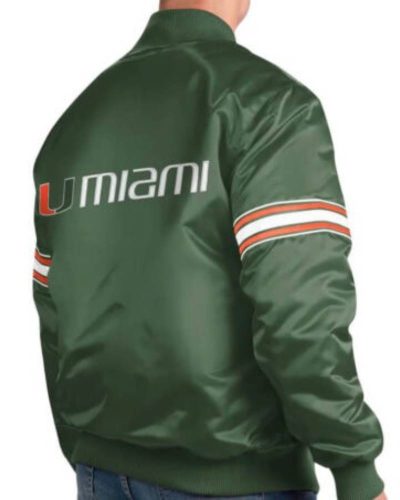 Miami Hurricanes Green 2023 Satin Jacket