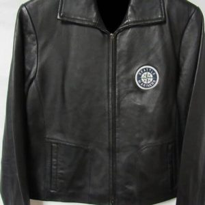 Mlb Team Seattle Mariners Black Leather Jacket
