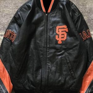Vtg San Francisco Giants Baseball Team Leather Jacket
