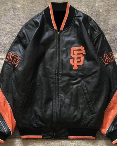 Vtg San Francisco Giants Baseball Team Leather Jacket