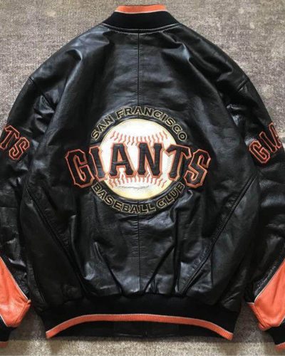 Vtg San Francisco Giants Baseball Team Leather Jacket