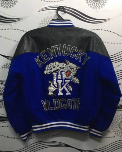 Vintage Kentucky Wildcats Blue Black Ncaa Varsity Jacket