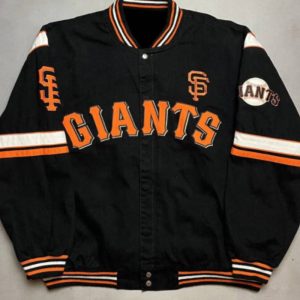 San Francisco Giants Mlb Black Bomber Jacket