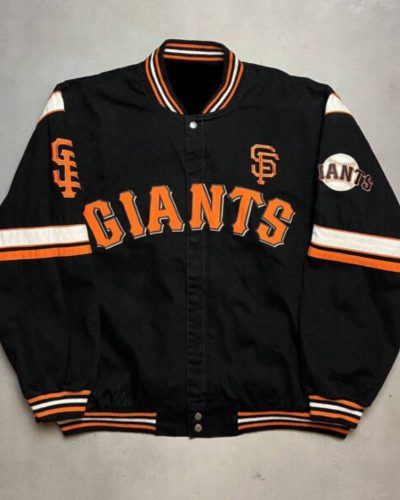 San Francisco Giants Mlb Black Bomber Jacket