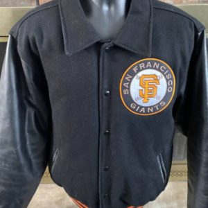 San Francisco Giants Mlb Black Varsity Jacket