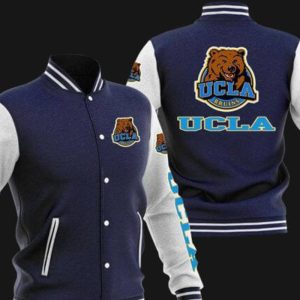 Ucla Bruins Blue White Baseball Varsity Jacket