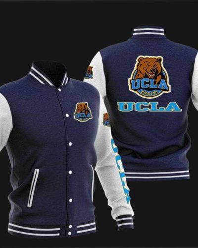 Ucla Bruins Blue White Baseball Varsity Jacket