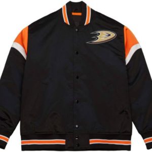 Anaheim Ducks Nhl Black Bomber Jacket