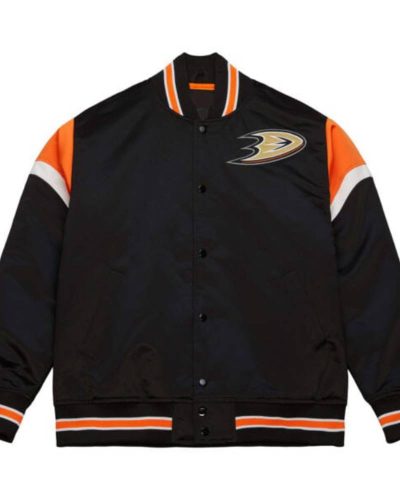 Anaheim Ducks Nhl Black Bomber Jacket