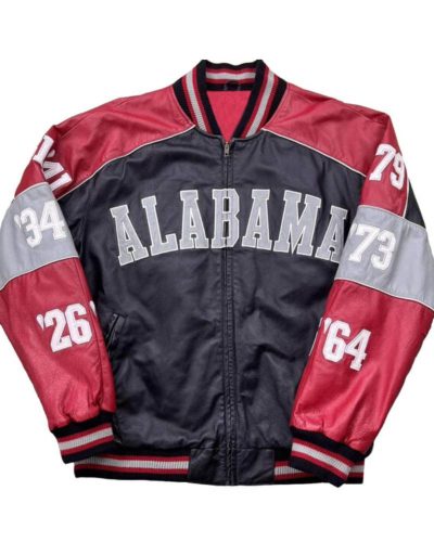 Ncaa Alabama Crimson National Champions Leather Jacket