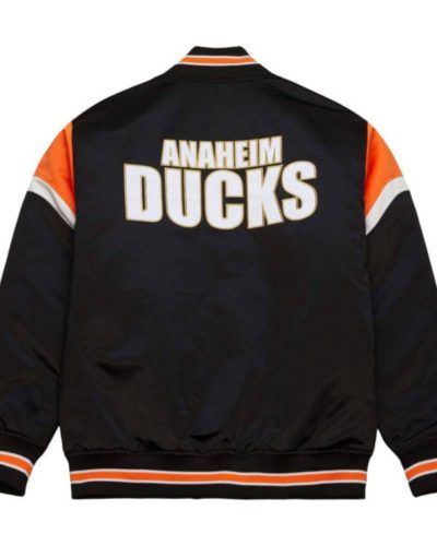 Anaheim Ducks Nhl Black Bomber Jacket