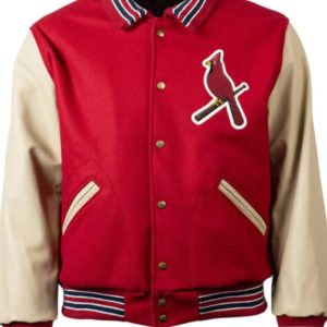 Red Cream St Louis Cardinals 1940 Varsity Jacket