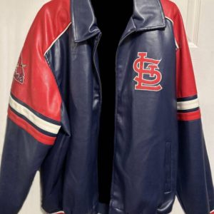 St Louis Cardinals MLB Team Tricolor Leather Jacket