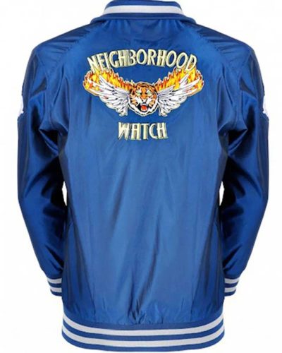 the watch blue bomber jacket
