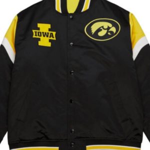 University Of Iowa Hawkeyes Tricolor Satin Jacket