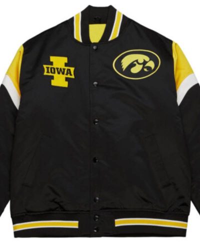 University Of Iowa Hawkeyes Tricolor Satin Jacket
