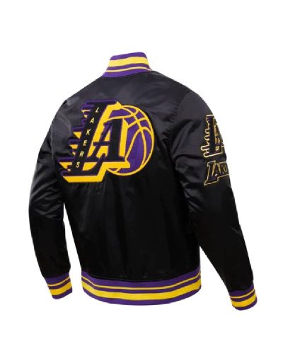 Los Angeles Lakers Mash Up Logo Satin Jacket