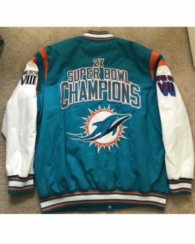 Miami Dolphins 2x Super Bowl Champions Jacket