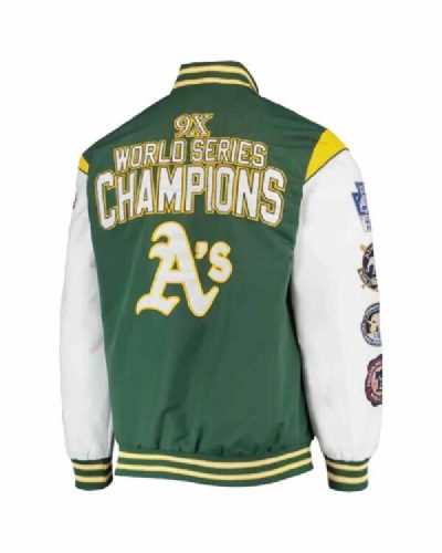 Mlb Oakland Athletics 9x World Series Champions Jacket