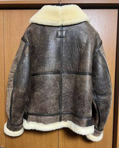 Avirex B-3 Mouton Brown Leather Flight Jacket