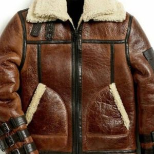 B3 Brown Sheepskin Leather Jacket