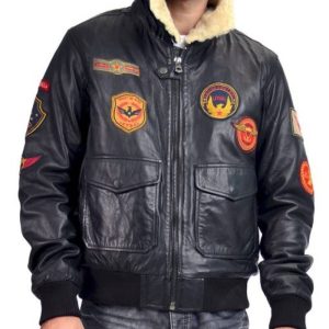 B3 Patched Pilot Bomber Jacket